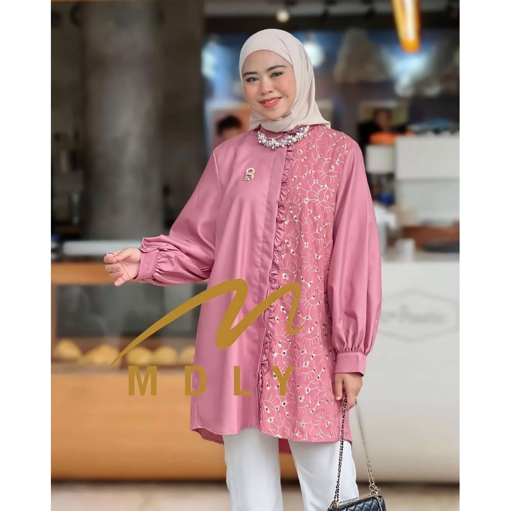 Tnco✨️Loiusa tunik by MDLY - Tunik bordir Terbaru Cantik