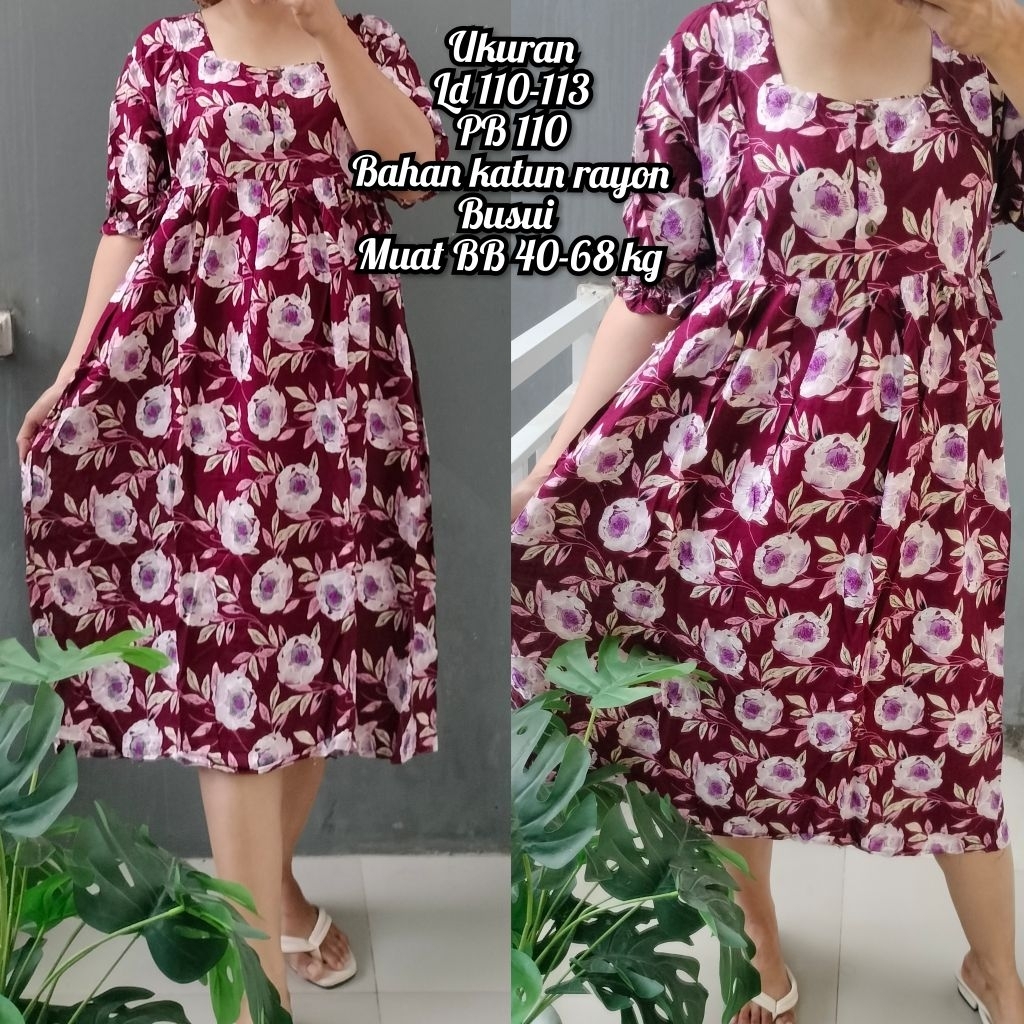 DRESS JUMBO DANIRA/ DASTER BUSUI/ DASTER IBU HAMIL/ DASTER KERUT/ DASTER KEKINIAN / DASTER TERMURAH/