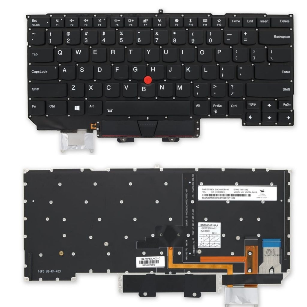 Keyboard Lenovo ThinkPad x1 Carbon Gen5 Gen6 5th Gen 5 6 2017 2018 Backlight