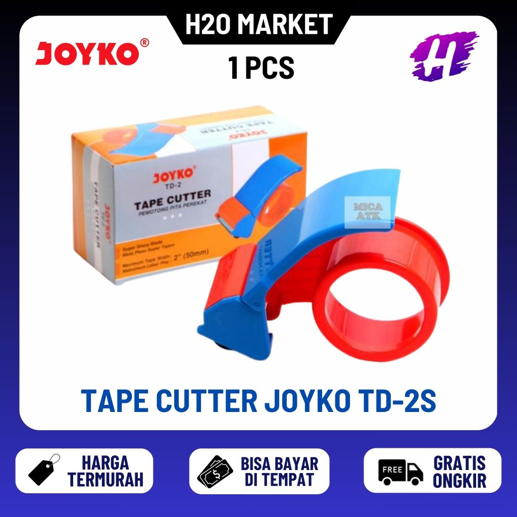

❤️H2O❤️ Dispenser Alat Pemotong Lakban / Tape Cutter / Pemotong Pita Perekat Plastik Joyko TD-2 / TD 2 / TD2
