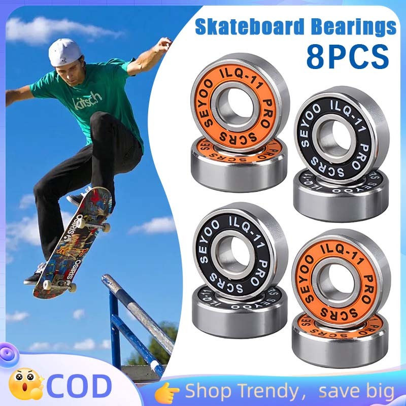 8pcs Bearing Skateboard Bearing Abec Bearing Inline Skate Bearing Sketboard Untuk Inline Skate Skate