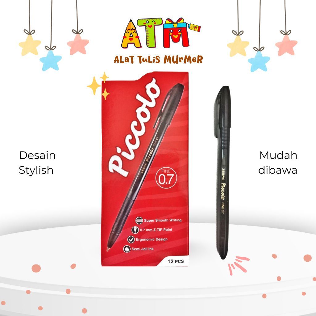 

Bollpoint/Pulpen/Pen/Zebra Piccolo Semi Gel 0.7MM Series