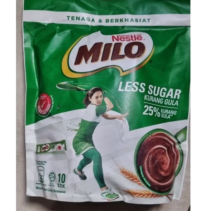 

Milo Less Sugar 25% Impor
