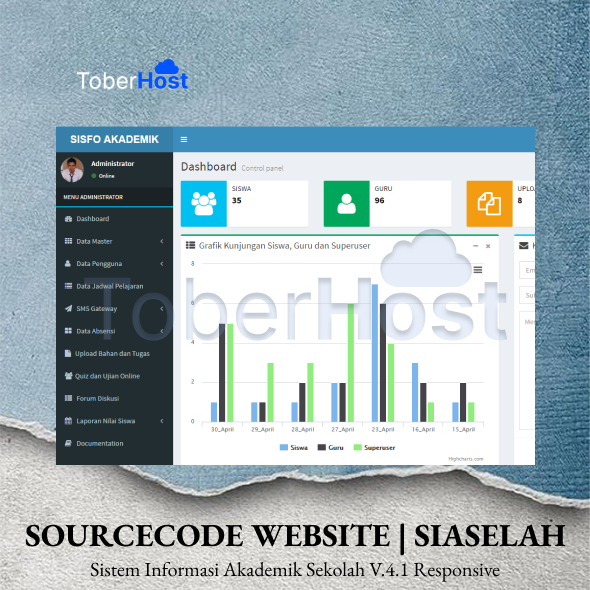 SOURCECODE WEBSITE | SIASELAH Sistem Informasi Akademik Sekolah V.4.1 Responsive
