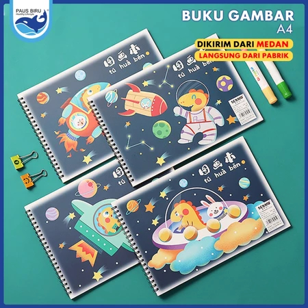 

Toppercake51-Buku Gambar Anak Sketchbook A4 Drawing Book Jilid Spiral Kertas Tebal 30lbr