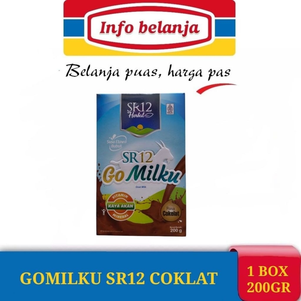 

GOMILKU SR12 RASA COKLAT SUSU KAMBING ETAWA BUBUK PREMIUM UNTUK KESEHATAN SR 12 GO MILKU