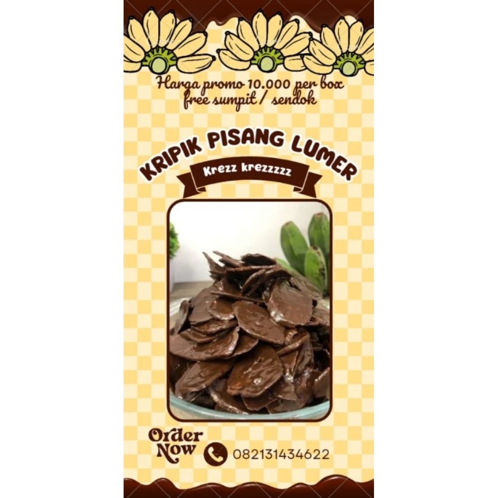 

HARGA PROMO KERIPIK PISANG LUMER | 100 GRAM / 500 ML CUMA 9.800