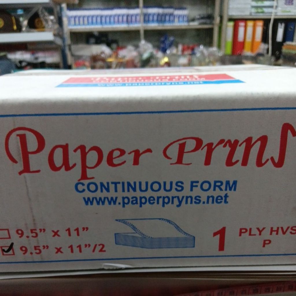 

continuous form 1 ply ÷2 1 bok