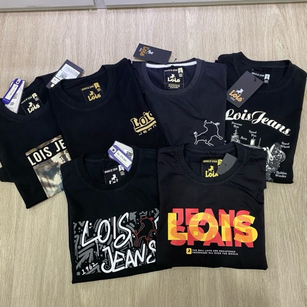 Lois Kaos Pria Original Warna Hitam