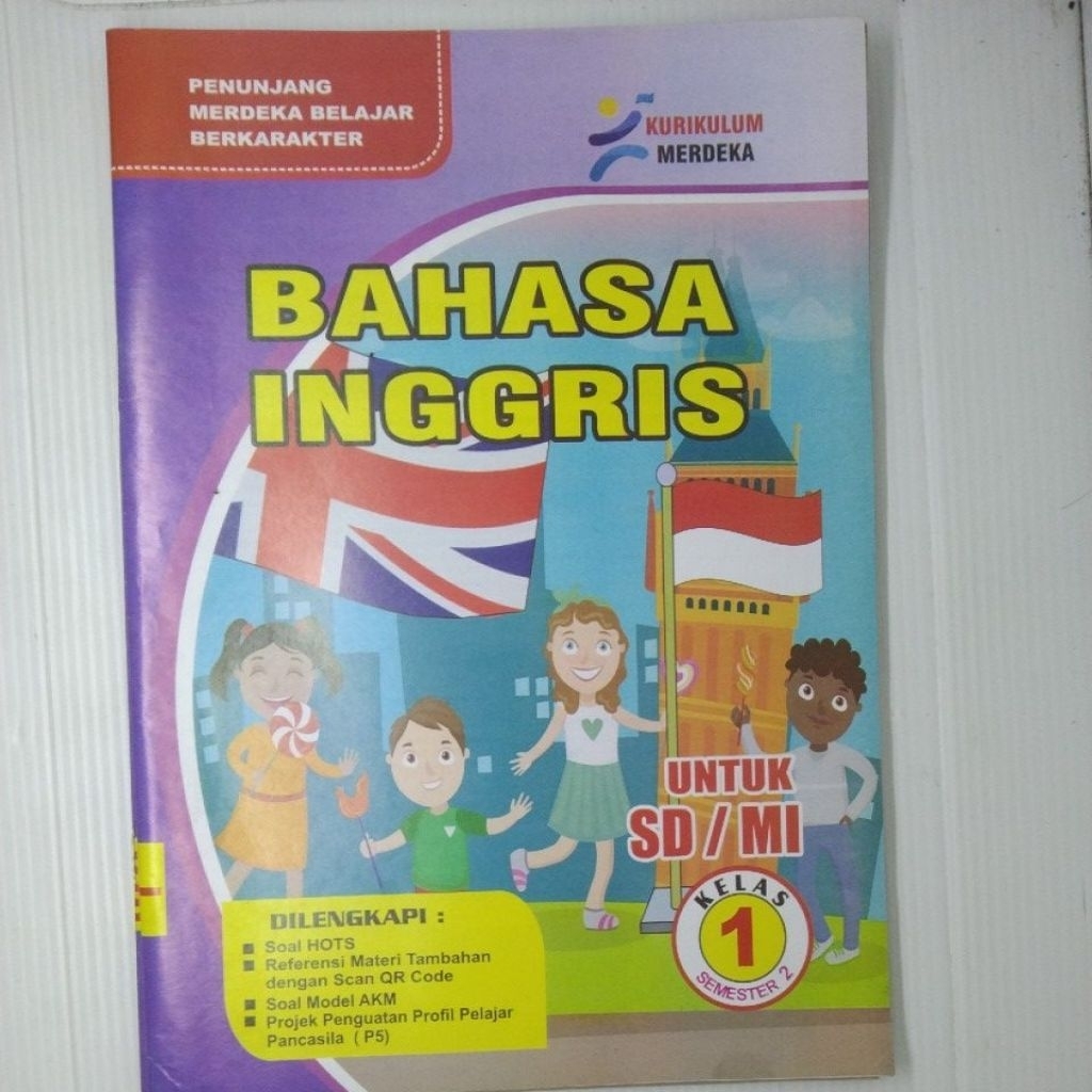 LKS SD Mi BAHASA INGGRIS  KELAS 1 2 3 4 5 6 SEMESTER 1 KURIKULUM MERDEKA.