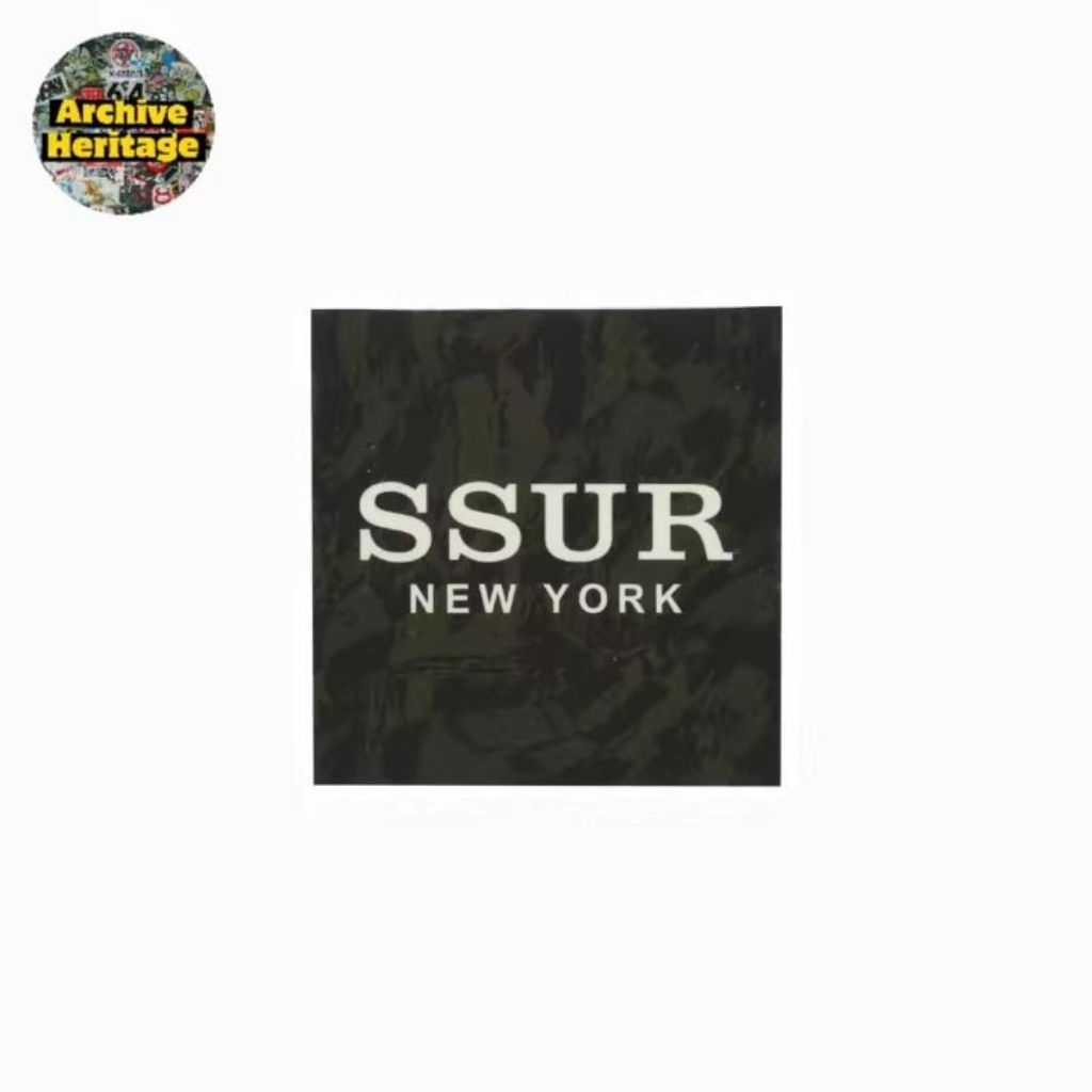 

sticker SSUR NY camo brand clothing streetwear stiker