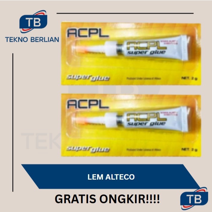 

ACPL Super Glue Perekat Instan 2 Gram Lem Alteco