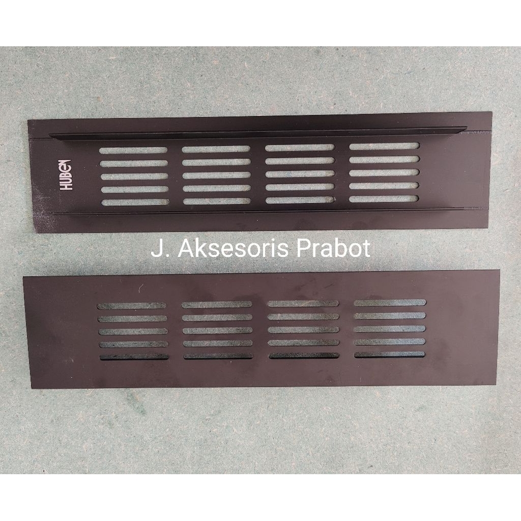 LUBANG ANGIN Aluminium Black 50mmx200mm/Huben Lubang Hawa Lemari Hitam Aluminium
