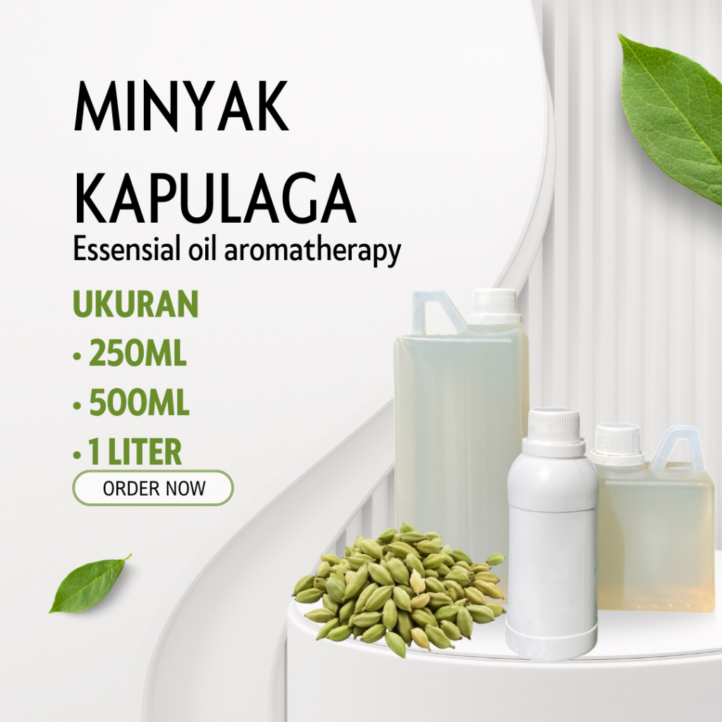 250ml-1liter Minyak Atsiri Kapulaga / Cardamom Oil Essensial Aromatherapy Therapeutic Grade