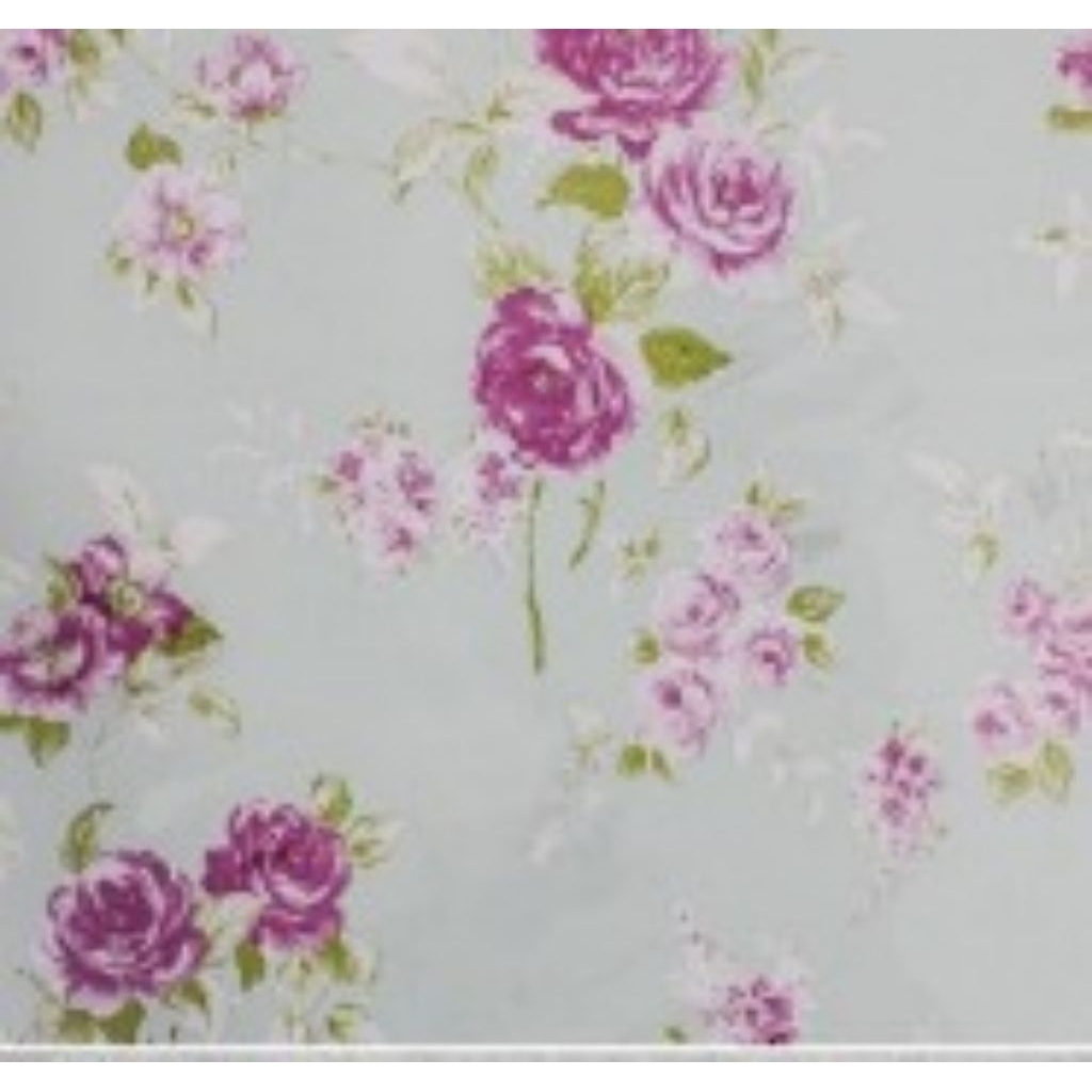 stiker kaca motif bunga mawar kecil