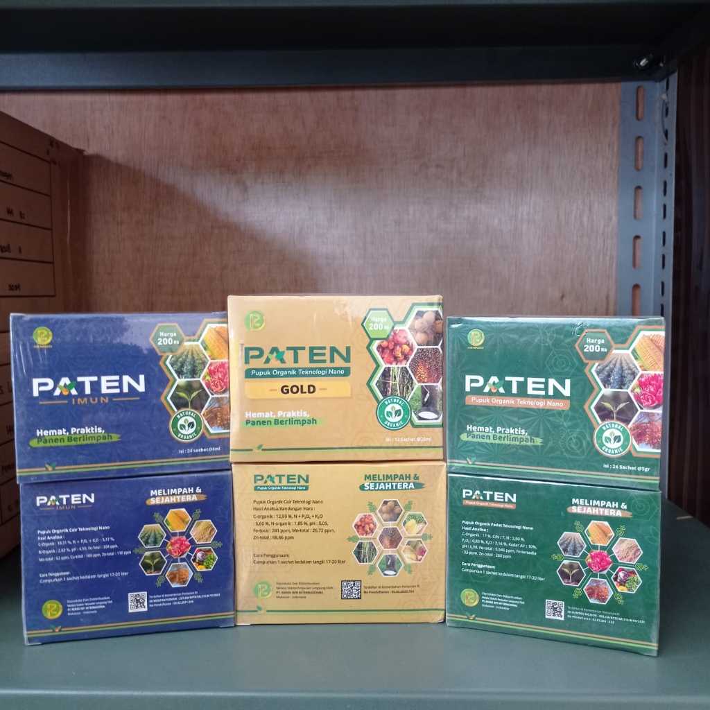 Pupuk Paten Gold / Paten Organik / Imun Paten Teknologi Nano / Pupuk Paten Gold Sawit Original