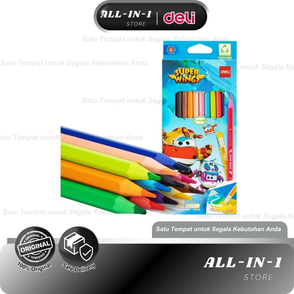 

Deli Colored Pencil / Pensil Warna EC126-12