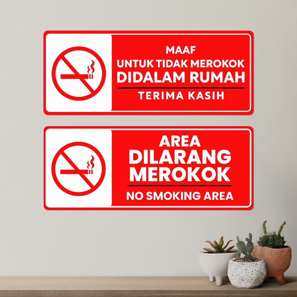 

Signage Dilarang Merokok | Papan No Smoking Area untuk Tempat Umum