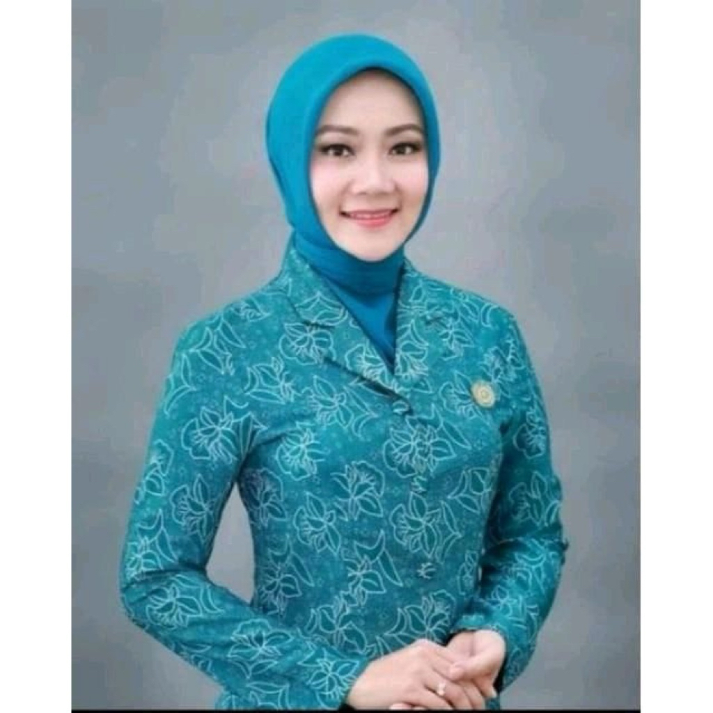 Seragam Batik PKK Nasional Hijau Tosca Lapis Furing Bahan Premium | Batik PKK Nasional Lapis Furing