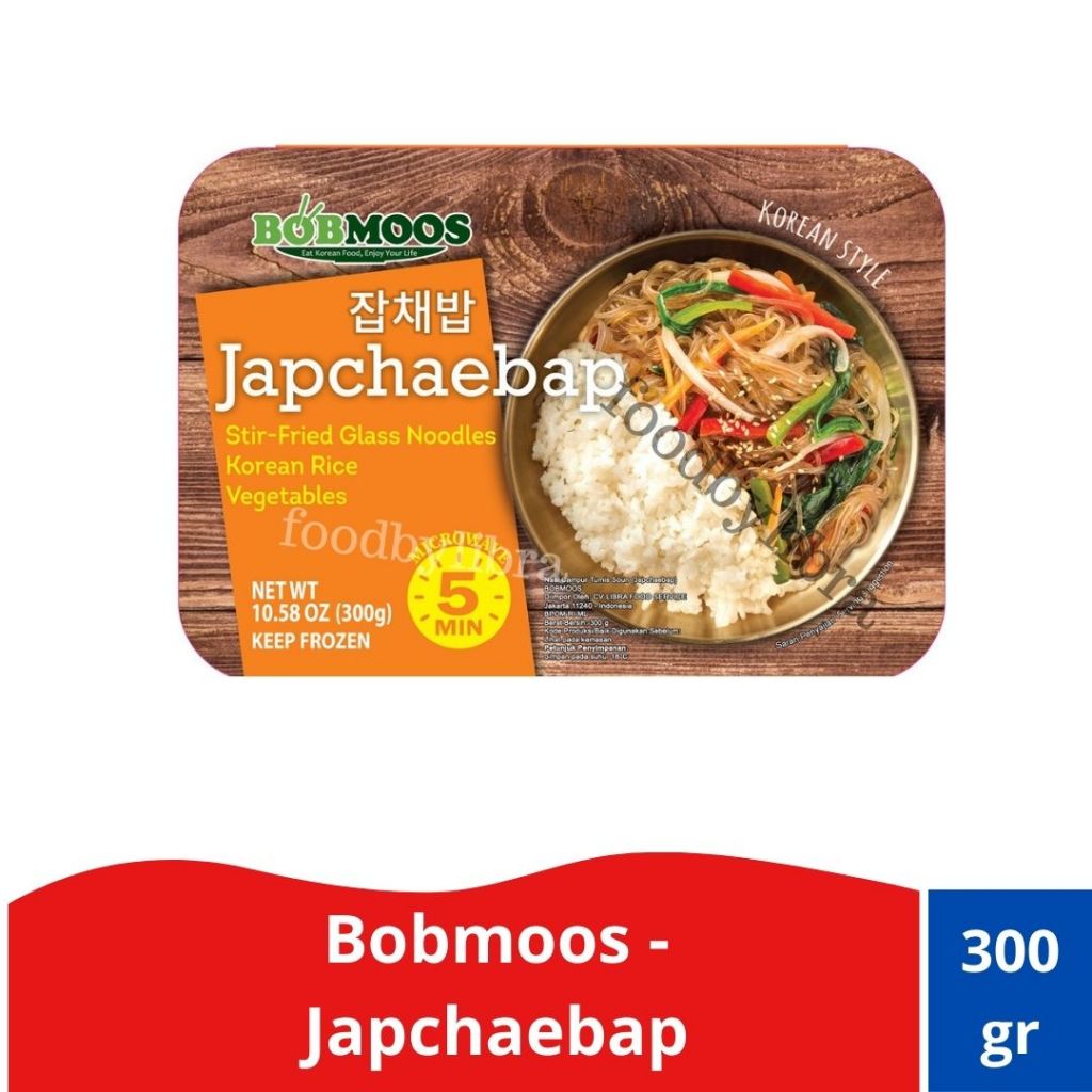 Bobmoos Japchaebap | Mie Korea dengan nasi putih yang pulen – 300g