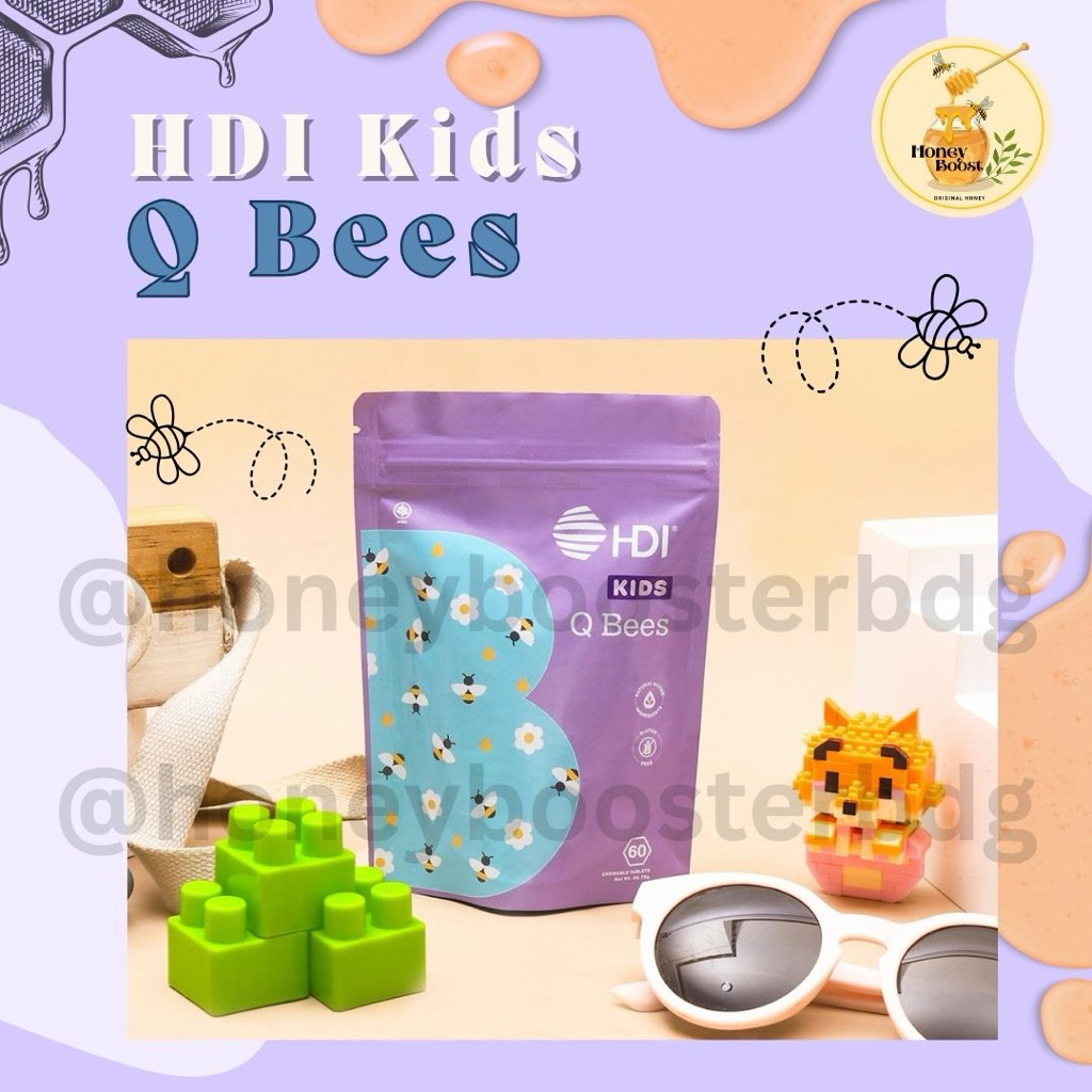 HDI KIDS Hunny Bees obat batuk anak herbal / HDI KIDS GumBees / HDI KIDS Q Bees / vitamin anak kids 