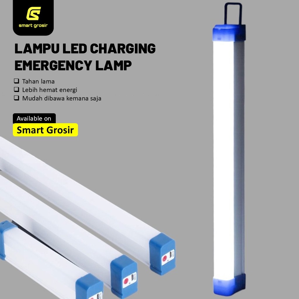 Lampu Neon Led Panjang Rechargable Usb Bolam LED Emergency Lamp Darurat Lampu Neon Led Panjang T7 Us