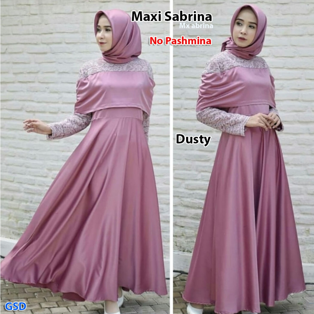 Sabri Gamis Wanita Terbaru / Outfit Kondangan / Baju Muslimah Wanita