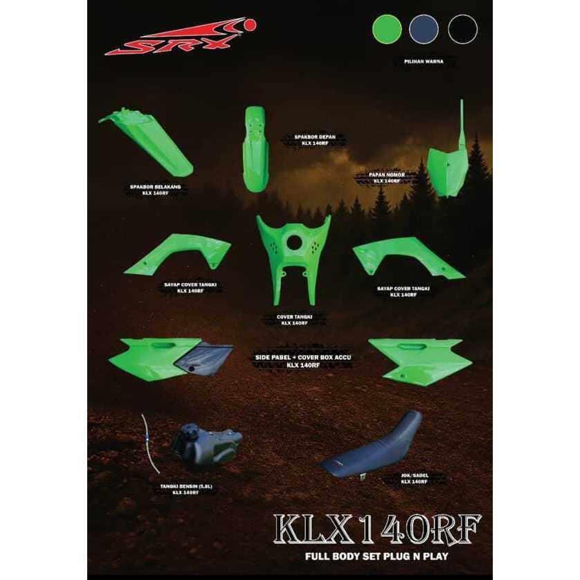 Body Set KLX 140 KLX 140R Merk SRX