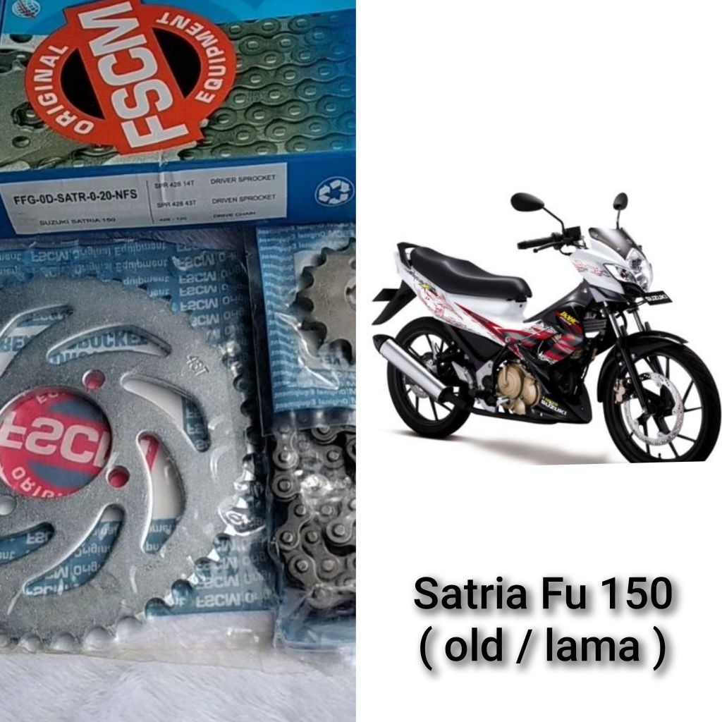 Gir set gear paket satria fu 150 FFG-0D-SATR-0-20-NFS ori FSCM