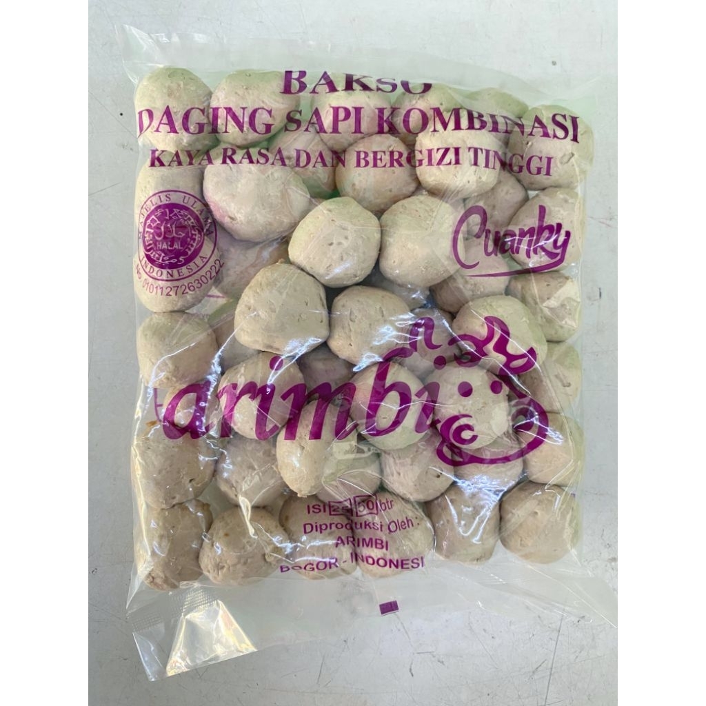 

Arimbi Bakso Sapi Komb isi 50pcs