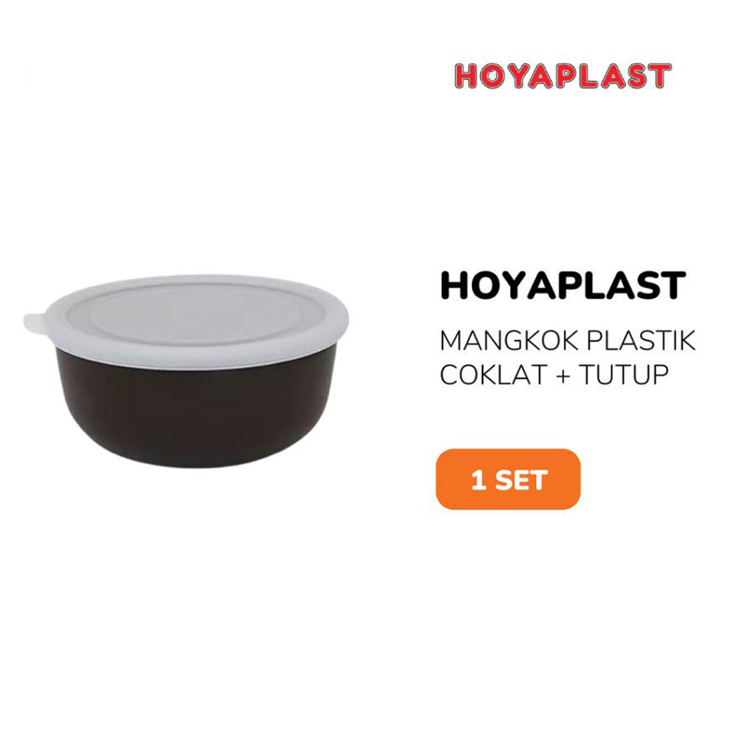 Lunch Box Bulat M Hoyaplast 16x7cm / Mangkok BPA FREE - Alat Tulis Senang