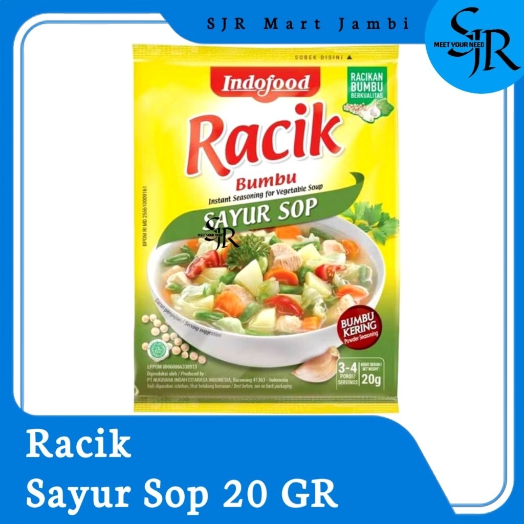 

[Bumbu] Indofood RACIK Bumbu instan - Sayur Sop | Kemasan 20gr