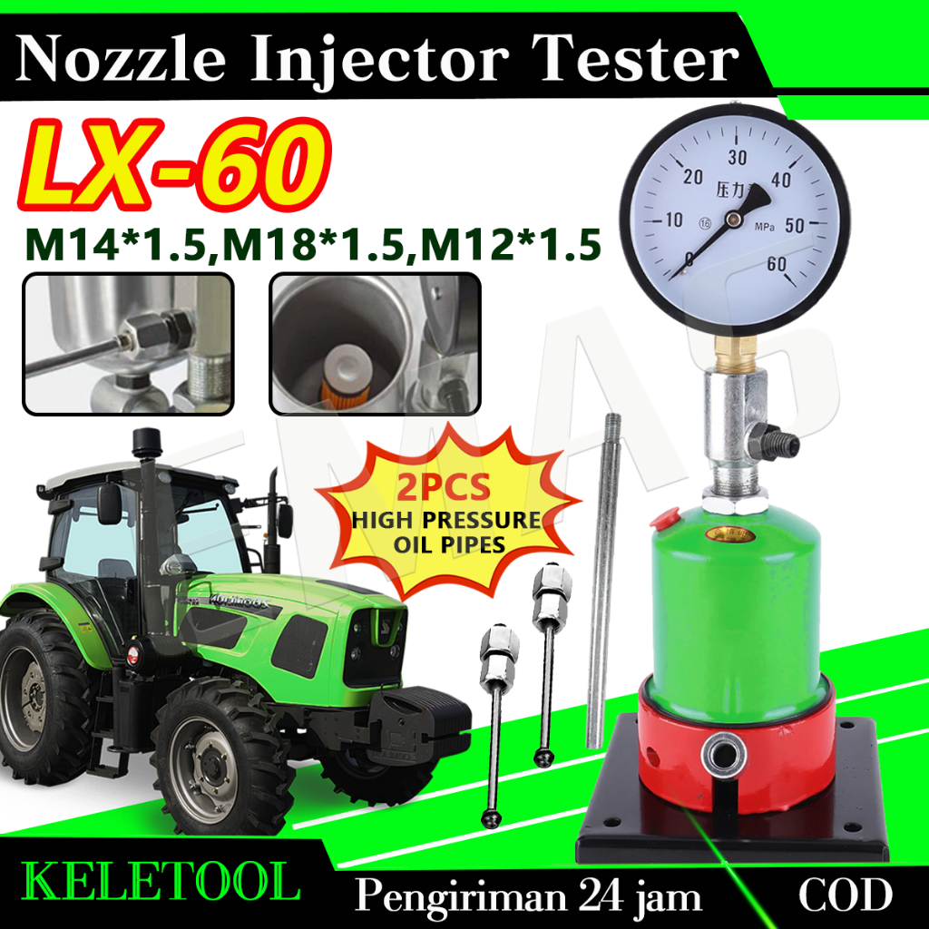 LX60 Nozzle Injector Tester  Penguji Injektor Diesel Common Rail  Diesel Injector Nozzle Pressure Te