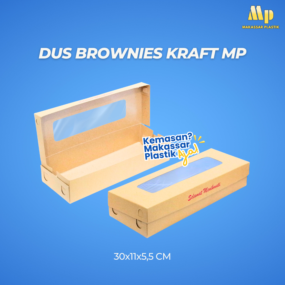 

DUS BROWNIES KRAFT MP / DUS BROWNIES / KOTAK BROWNIES @25 LBR