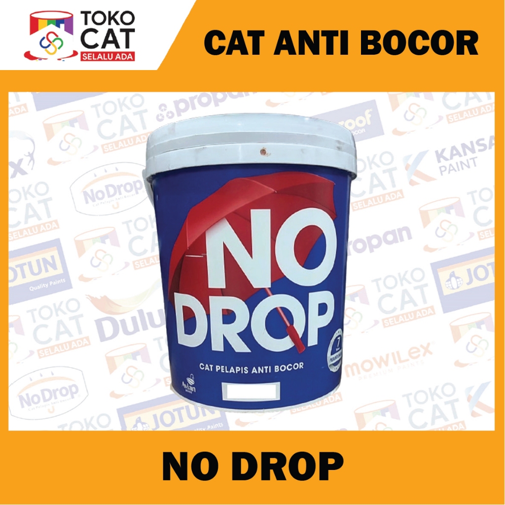 CAT ANTI BOCOR | NO DROP PAIL 20 KG WARNA | KEMASAN PAIL