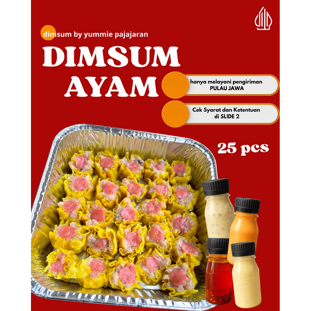 

Dimsum Frozen Ayam Isi 25 (KHUSUS PULAU JAWA)