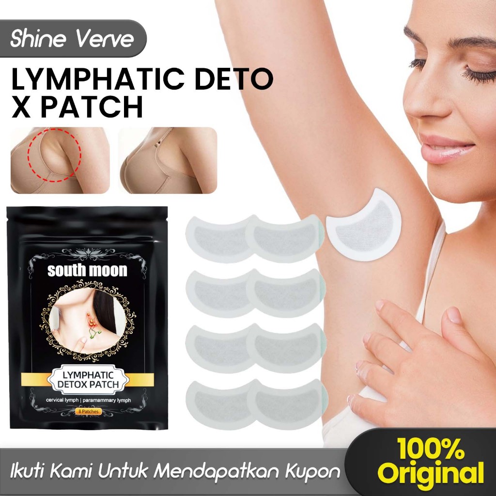 South Moon Lymphatic DetоX Patch 8pcs Leher Tambalan Limfatik Pembakaran Lemak Detoksifikasi Yang Am