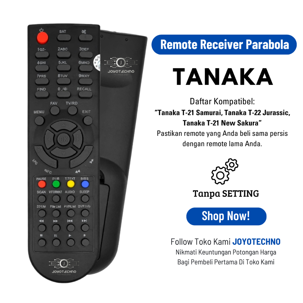Remote Receiver Parabola Tanaka T21 T22 Samurai Jurassic Sakura MPEG4