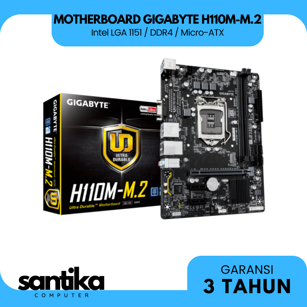 Motherboard Gigabyte H110M-M.2 | Intel LGA 1151 / DDR4 / Micro-ATX