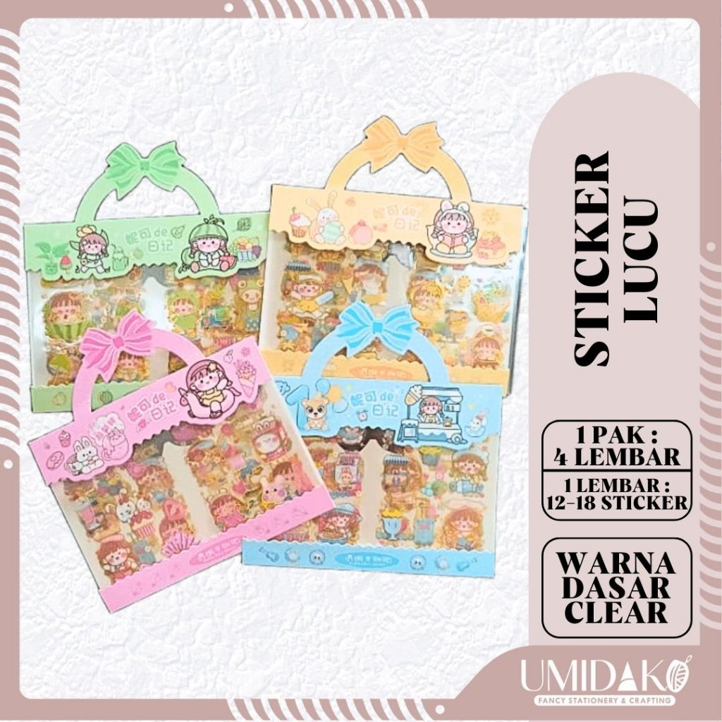 

[UMIDAKO] STIKER KARTUN KOREA LUCU STIKER DIARY JOURNAL