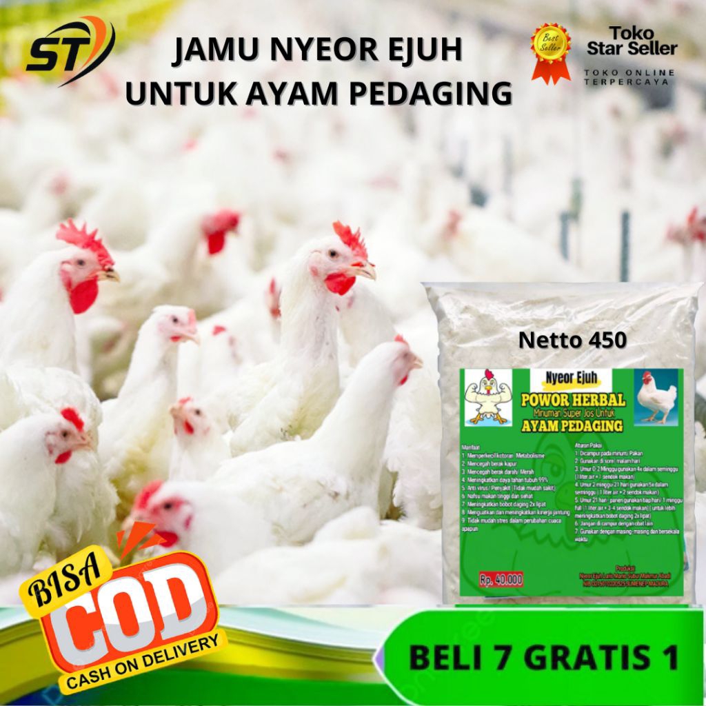 Vitamin Ayam Broiler Vitamin Ayam Pedaging Jamu Nyeor Ejuh Obat Ayam Broiler Suplemen Ayam Broiler