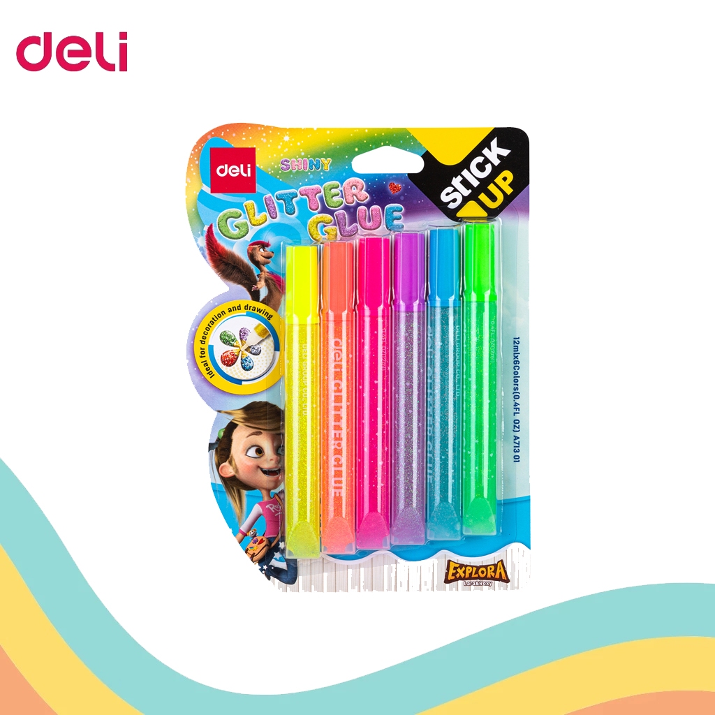 

LEM GLITER DELI 6 WARNA A71301 (1 SET)