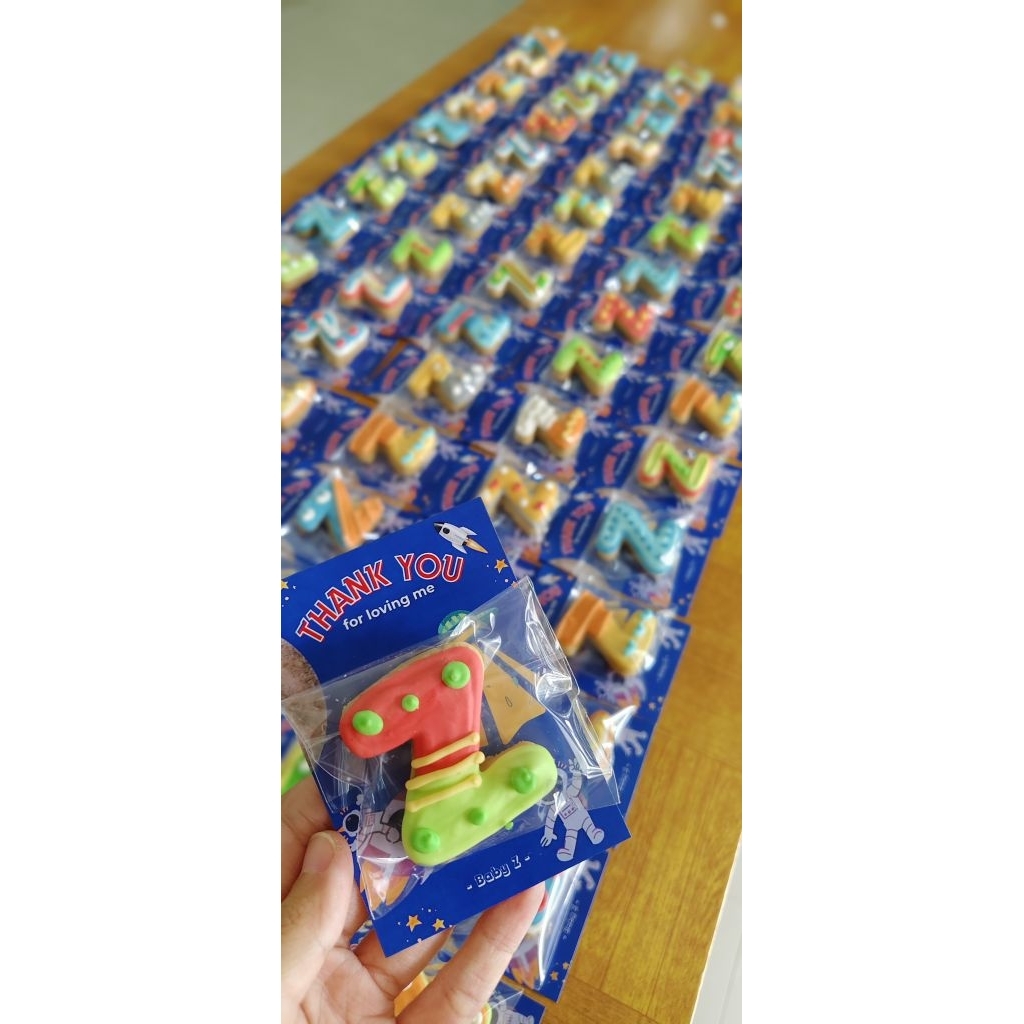 CUSTOM ICING COOKIES SOUVENIR ULANG TAHUN AQIQAH BAYI