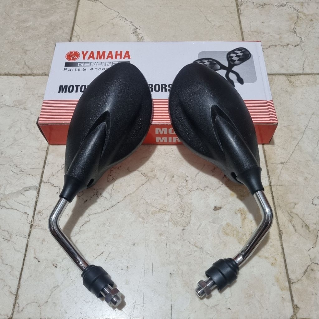 Kaca spion x1 yamaha sepion x1 yamaha mirror set x1 batang chrome spion x one spion 125z yamaha ori