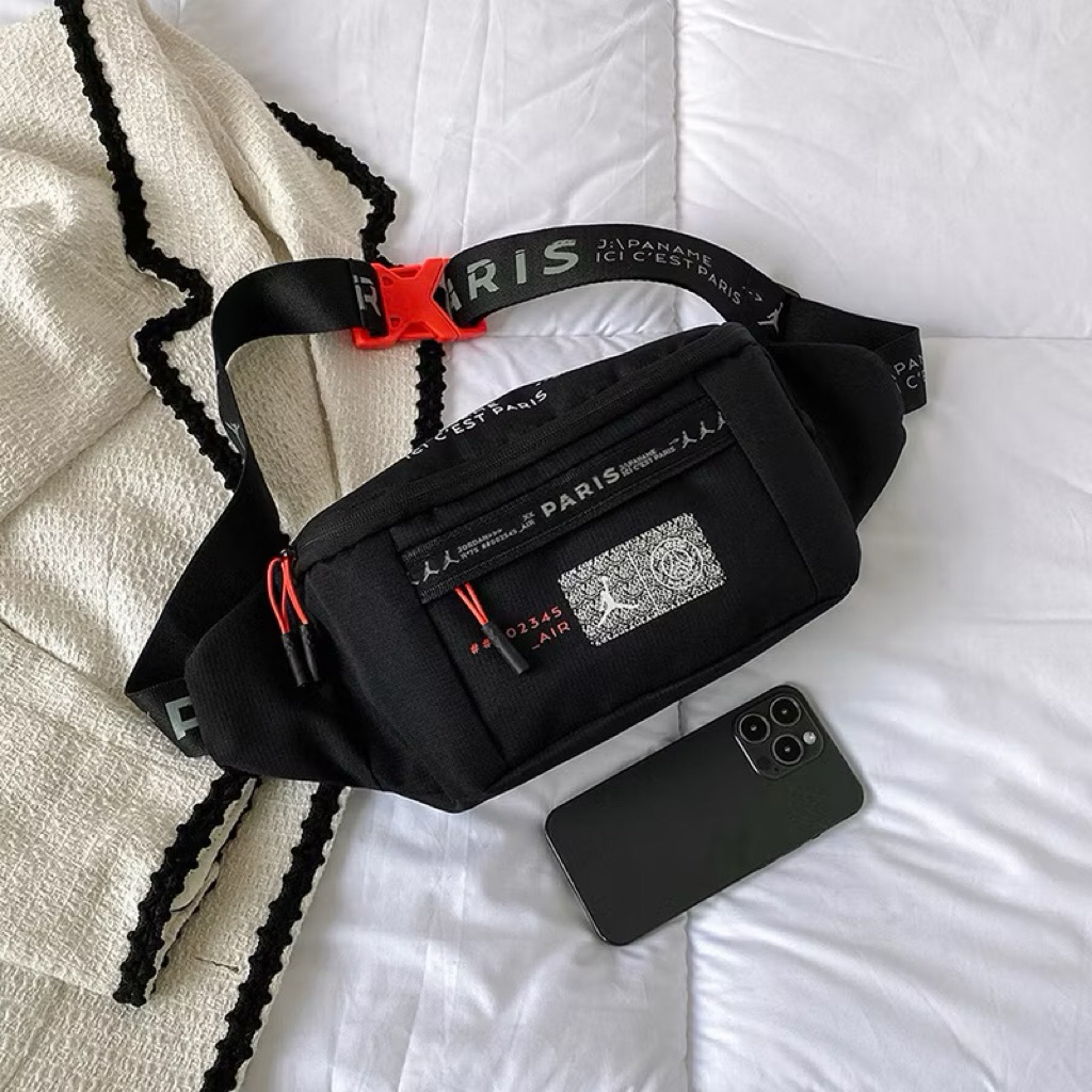 WAISTBAG AIR JORDAN PARIS SAINT FULL BLACK