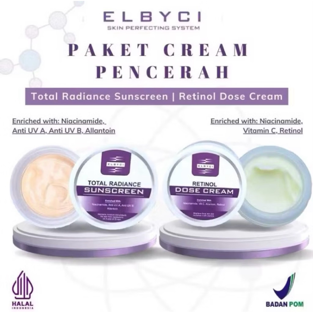 [Isi 2]paket pencerah elbyci skincare mencerahkan glowing original