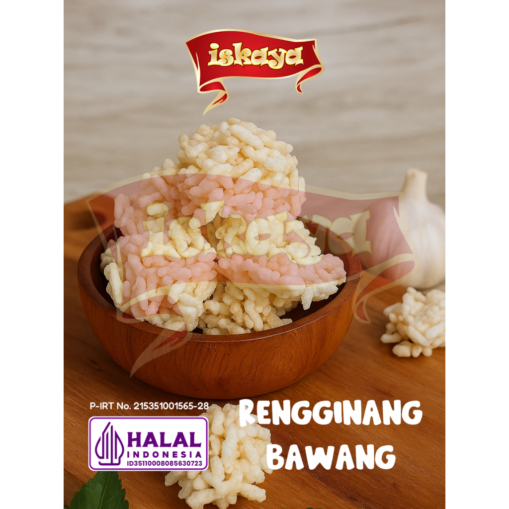 

Rengginang ISKAYA Rasa Bawang – Snack Tradisional Gurih Renyah Kriuk