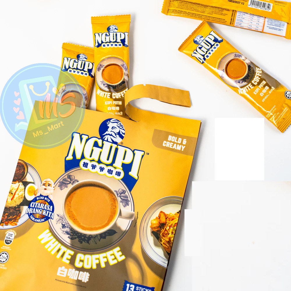 

NEW VARIANT ZUS COFFEE Ngupi White Coffee ( 33g x 13 sachet)