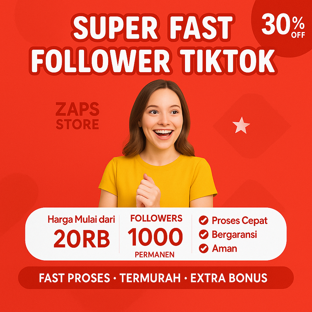 Followers Tiktok Permanen Aktif Murah Proses Cepat 1000 Followers Tiktok Bergaransi