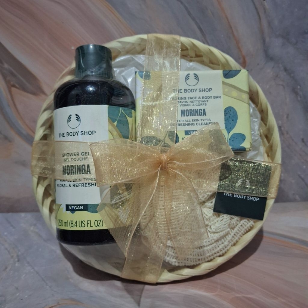 the body shop moringa gift set paket seserahan kado termurah
